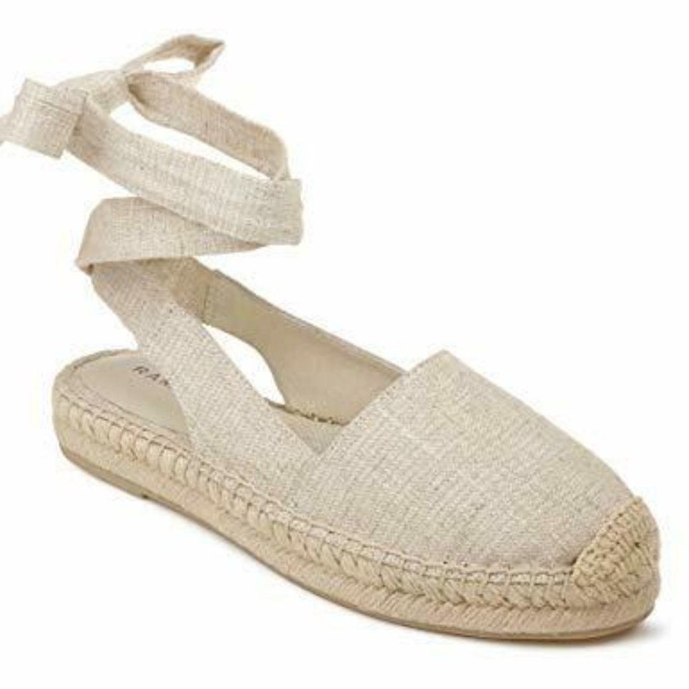 Rampage Betty Espadrille Flats Natural 10
